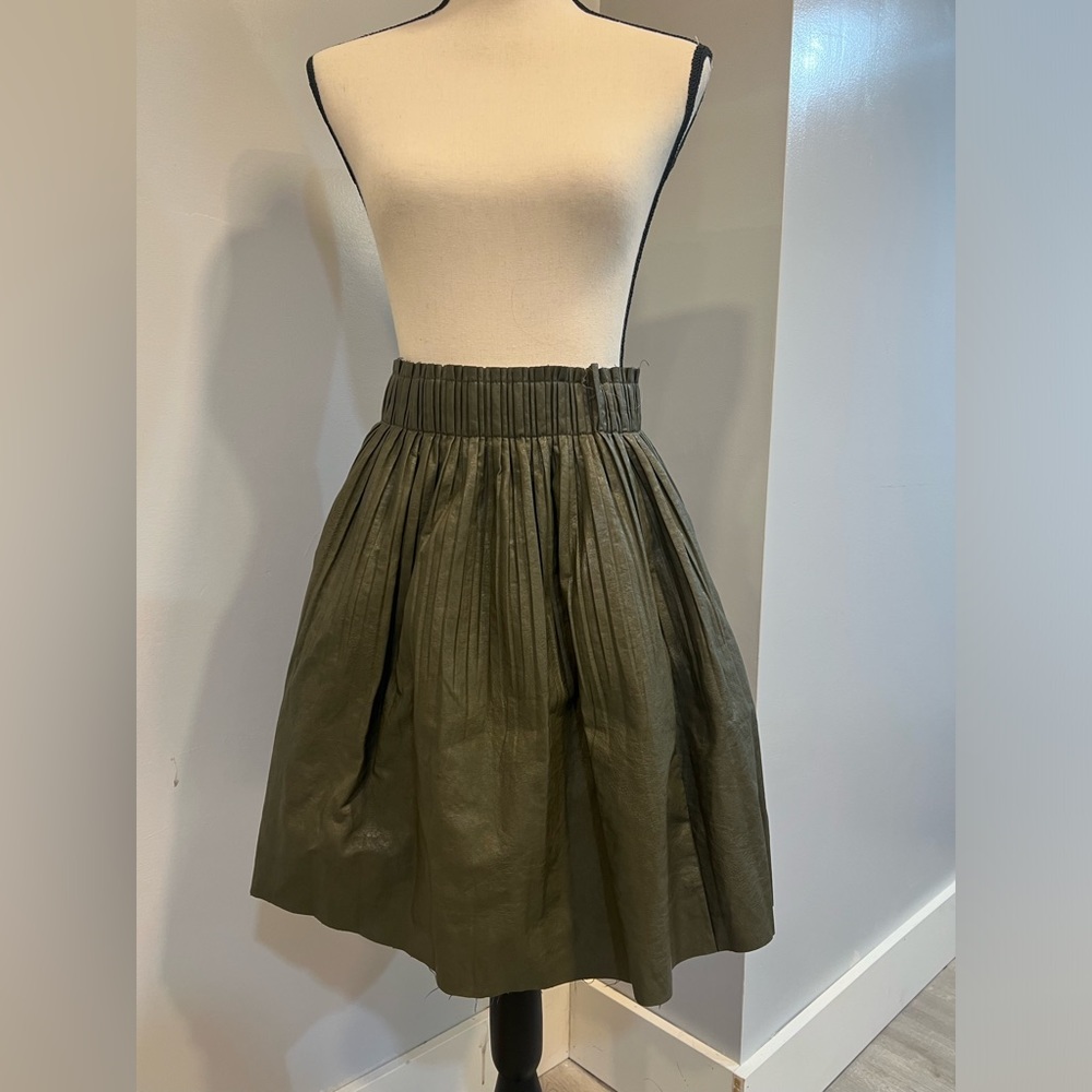 Anthropologie faux leather skirt